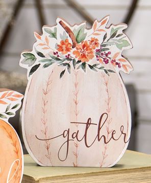 Picture of Gather Chunky Watercolor Pumpkin Sitter
