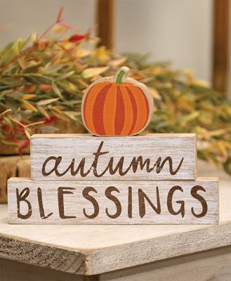 Picture of Autumn Blessings Pumpkin Stackers, 3/Set