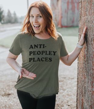 Picture of Anti Peopley T-Shirt, Heather City Green XXL