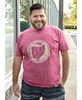 Picture of Distressed Ohio T-shirt, Heather Red XXL