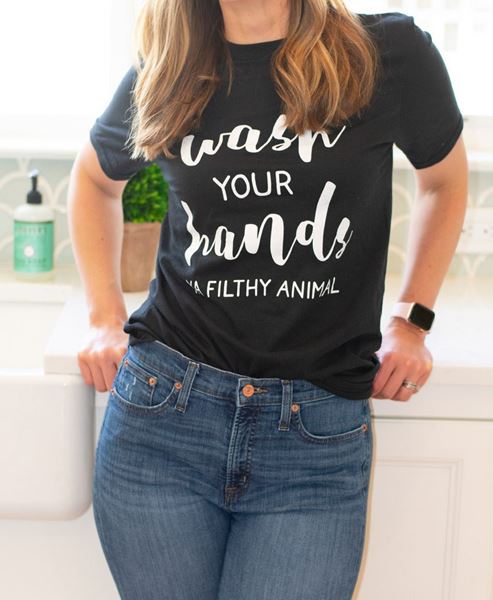 Picture of Wash Your Hands, Ya Filthy Animal T-Shirt XXL