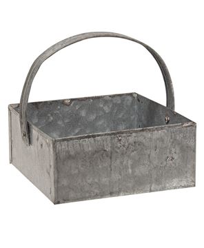 Picture of Washed Galvanized Metal Basket