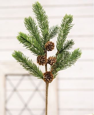 Picture of Icy Pine Spray with Pinecones, 15"
