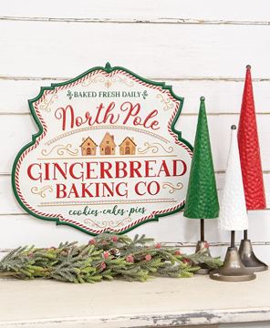 Picture of North Pole Gingerbread Baking Co. Metal Sign