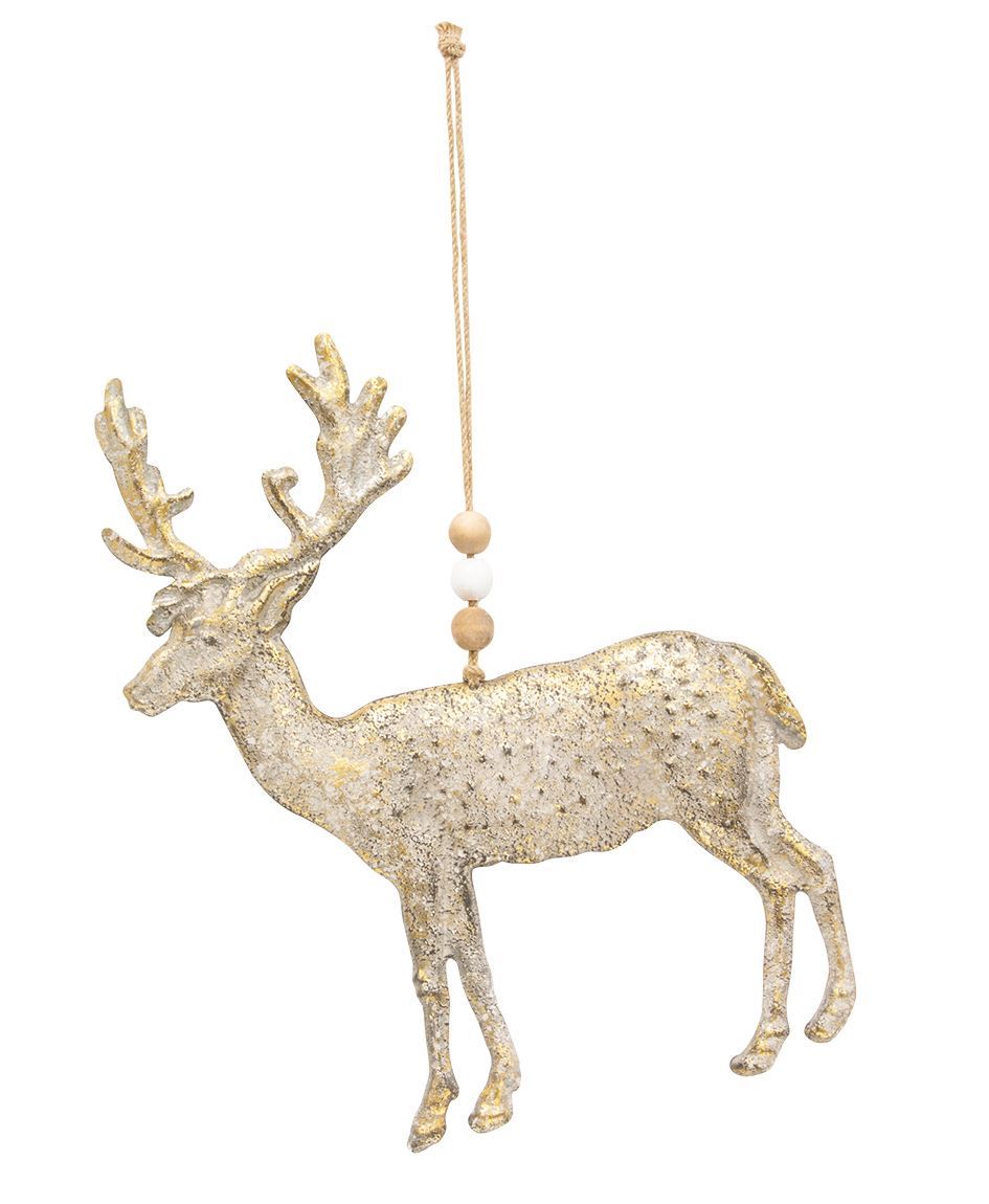 Col House Designs - Wholesale| Rustic Metal Reindeer Ornament | Col ...