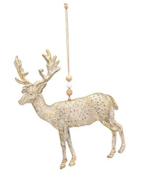 Picture of Rustic Metal Reindeer Ornament