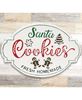 Picture of Santa Cookies Distressed Metal Sign