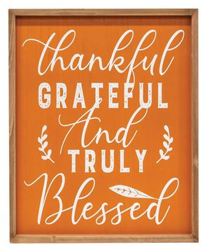 Picture of Thankful Grateful and Truly Blessed Frame