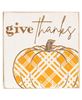 Picture of Give Thanks Plaid Pumpkin Block, 2 Asstd.