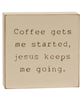 Picture of Coffee & Jesus Engraved Block, 2 Asstd.