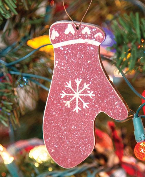 Picture of Glittered Red Mitten Ornament