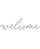 Picture of Welcome Wire Script Wall Word