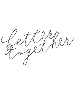 Picture of Better Together Wire Script Wall Words