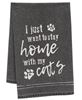 Picture of I Just Want To Stay Home With My Cats Dish Towel
