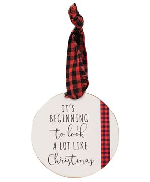 Picture of Tis the Season Wooden Tag Ornaments, 3/Set