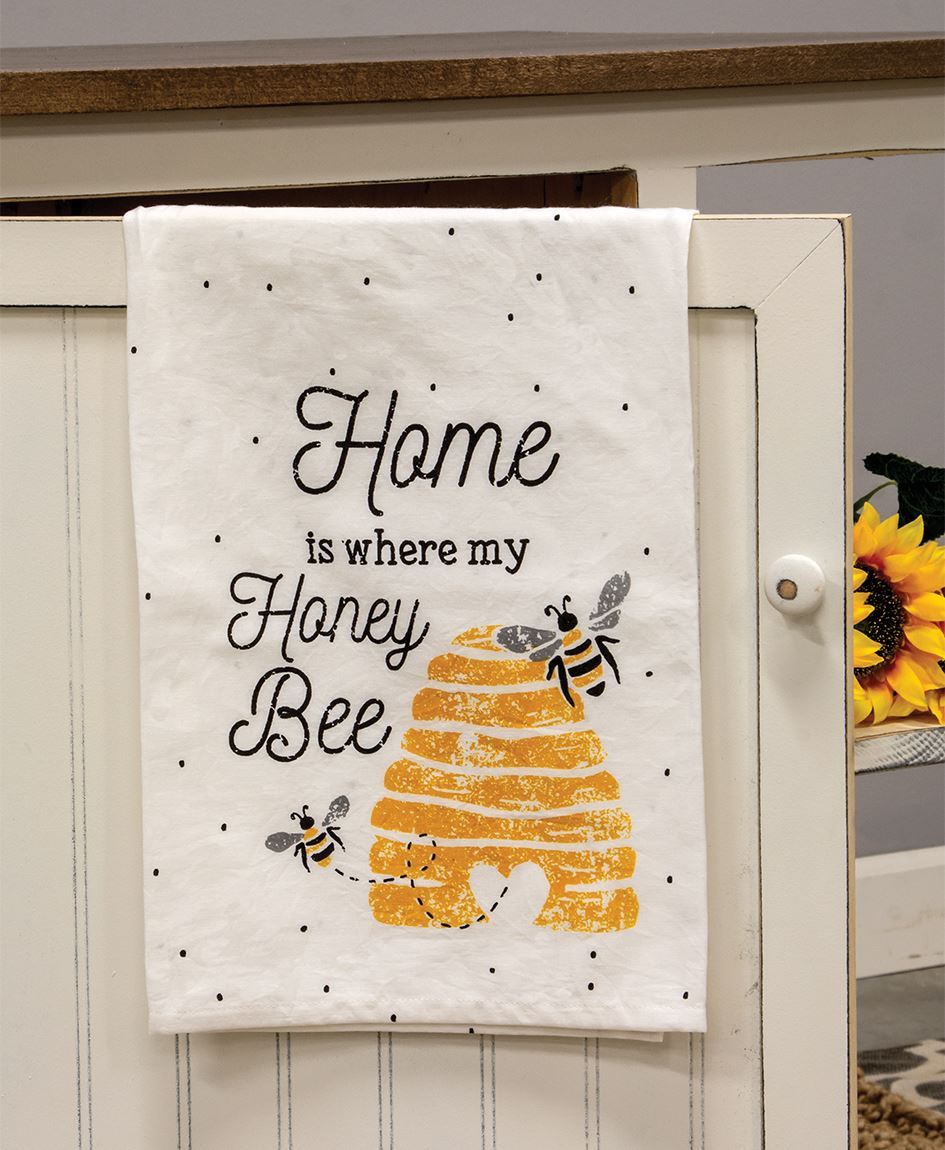 Col House Designs - Wholesale Home Is Where My Honey Bee Dish Towel