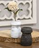 Picture of Distressed White Wooden Flower Pedestal Holder