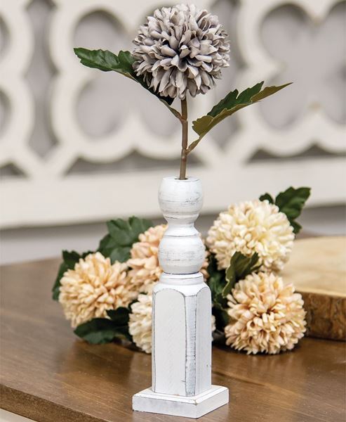 Picture of Tall White Spindle Flower Holder