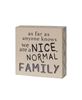 Picture of Nice Normal Family Buffalo Check Box Signs, 3/Set