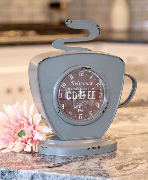 Picture of Vintage Dark Gray Coffee Clock