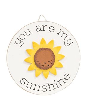 Picture of You Are My Sunshine Mini Round Easel Sign, 2 Asstd.
