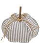 Picture of Ticking Stripe Stuffed Pumpkin, 6.5"