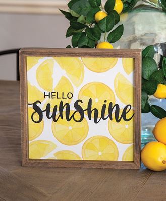 Picture of Hello Sunshine Framed Box Sign