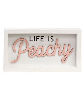Picture of Life is Peachy Box Sign