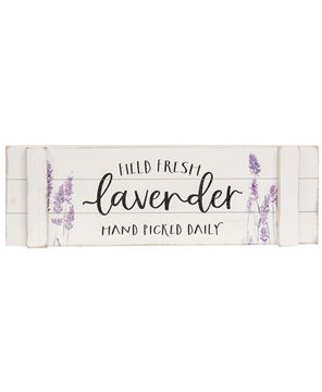 Picture of Field Fresh Lavender Hand Picked Wooden Sign