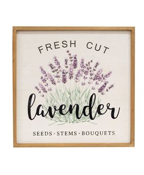 Picture of Fresh Cut Lavender Framed Sign