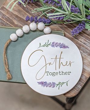 Picture of Gather Together Lavender Wood Ornament