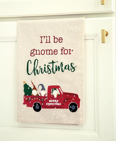 Picture of I'll Be Gnome for Christmas Dish Towel