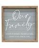 Picture of Our Family Slat-Look Framed Sign, 3 Asstd.