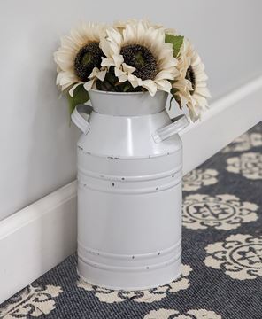 Picture of Shabby Chic Metal Milk Can, Medium