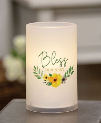 Picture of Bless Our Nest Timer Pillar 3" x 5"