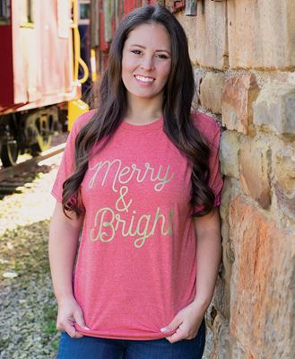 Picture of Merry & Bright T-Shirt, Red