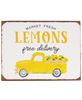 Picture of Market Fresh Lemons Truck Distressed Metal Sign