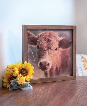 Picture of Cow Portrait Framed Print