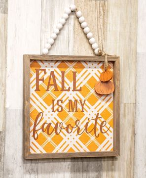 Picture of Plaid Fall is my Favorite Beaded Sign