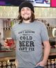 Picture of Ain't Nothing That A Cold Beer Can't Fix T-Shirt, Heather Graphite XXL