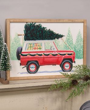 Picture of Home for the Holidays Truck Wood Sign