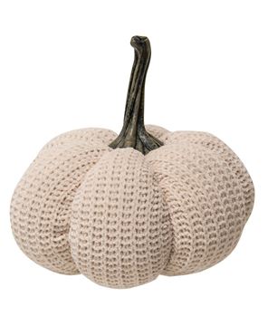 Picture of Cream Knit Pumpkin Medium