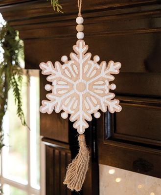 Picture of Snowflake Wood Hanger