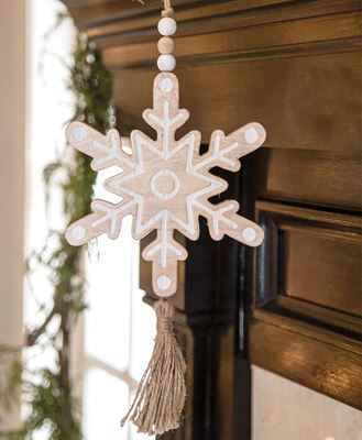 Picture of Cutout Snowflake Wood Hanger