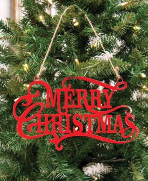 Picture of Merry Christmas Metal Hanging Sign