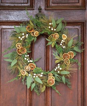 Picture of Holiday Orange Wreath, 20"