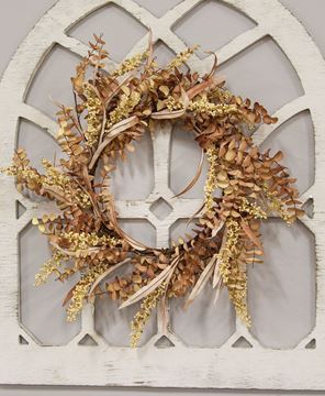 Picture of Fall Ombre Eucalyptus Leaf & Berry Wreath
