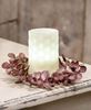 Picture of Burgundy Fall Ombre Eucalyptus Leaf Candle Ring