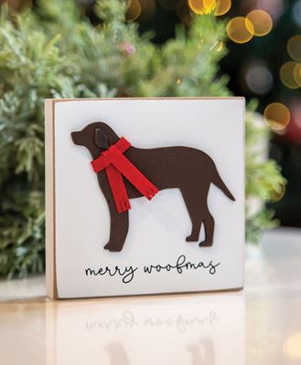 Picture of Merry Woofmas Dog Block