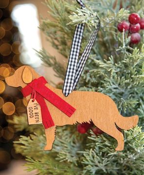 Picture of I've Been Good Golden Retriever Ornament